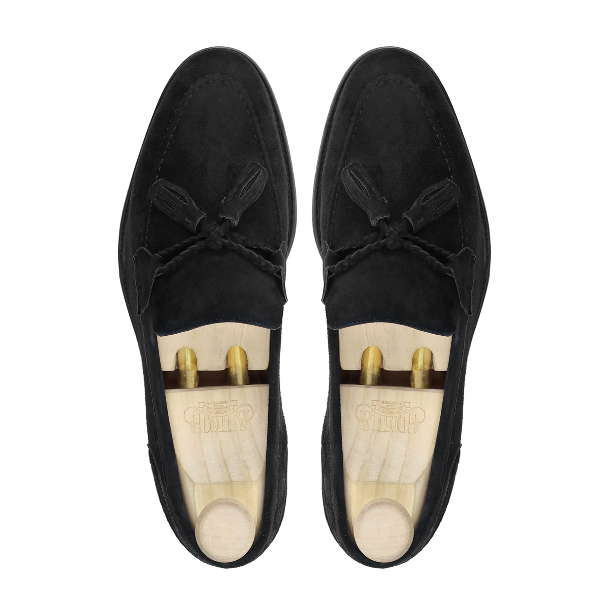 Askoy - Men's Black Kid Suede Loafer