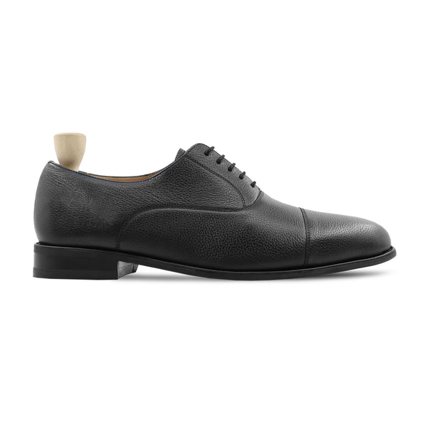 Kotka - Men's Black Pebble Grain Leather Oxford Shoe