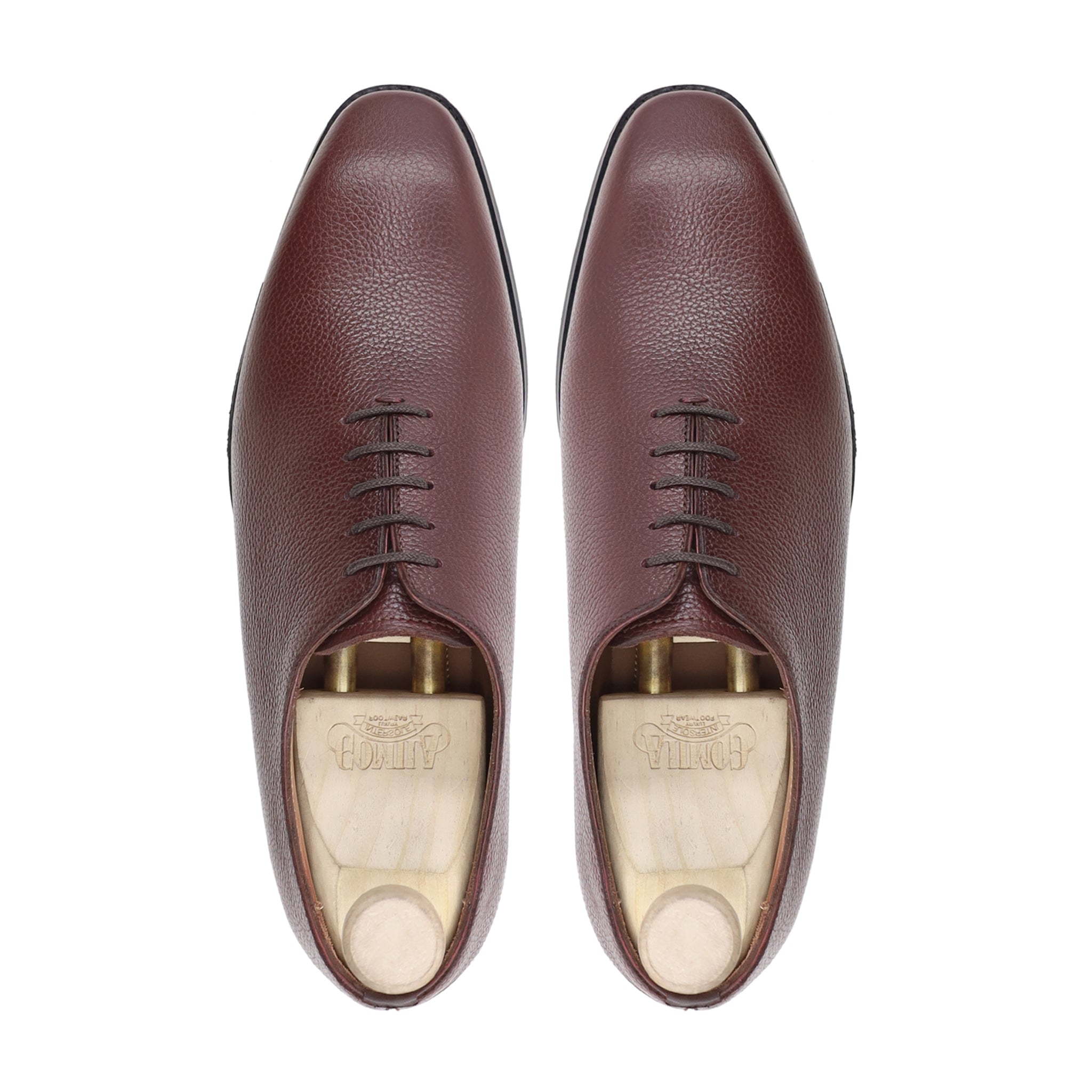 Tromso - Men's Oxblood Pebble Grain Wholecut Shoe