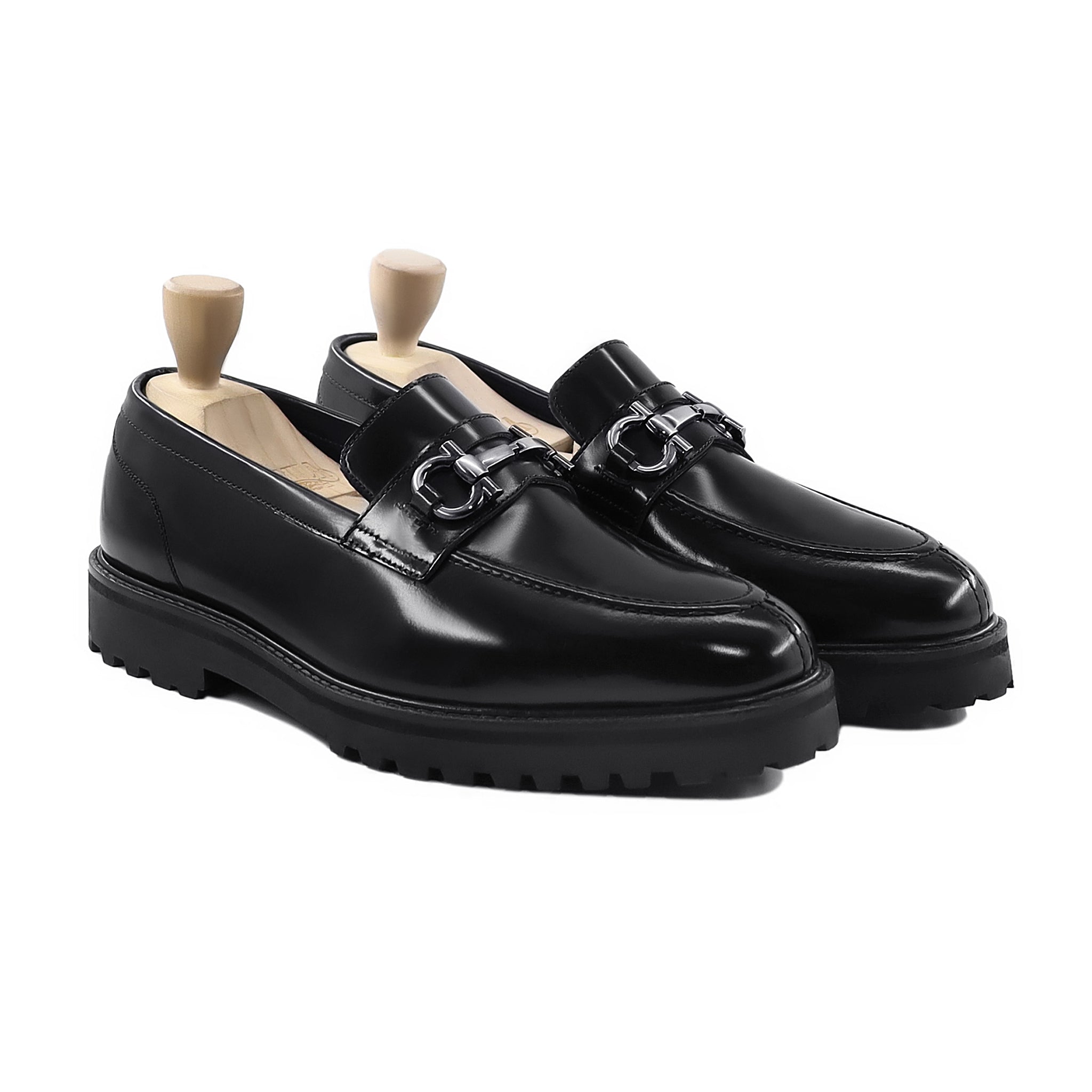 Suffolk - Black Box Leather High Shine Loafer