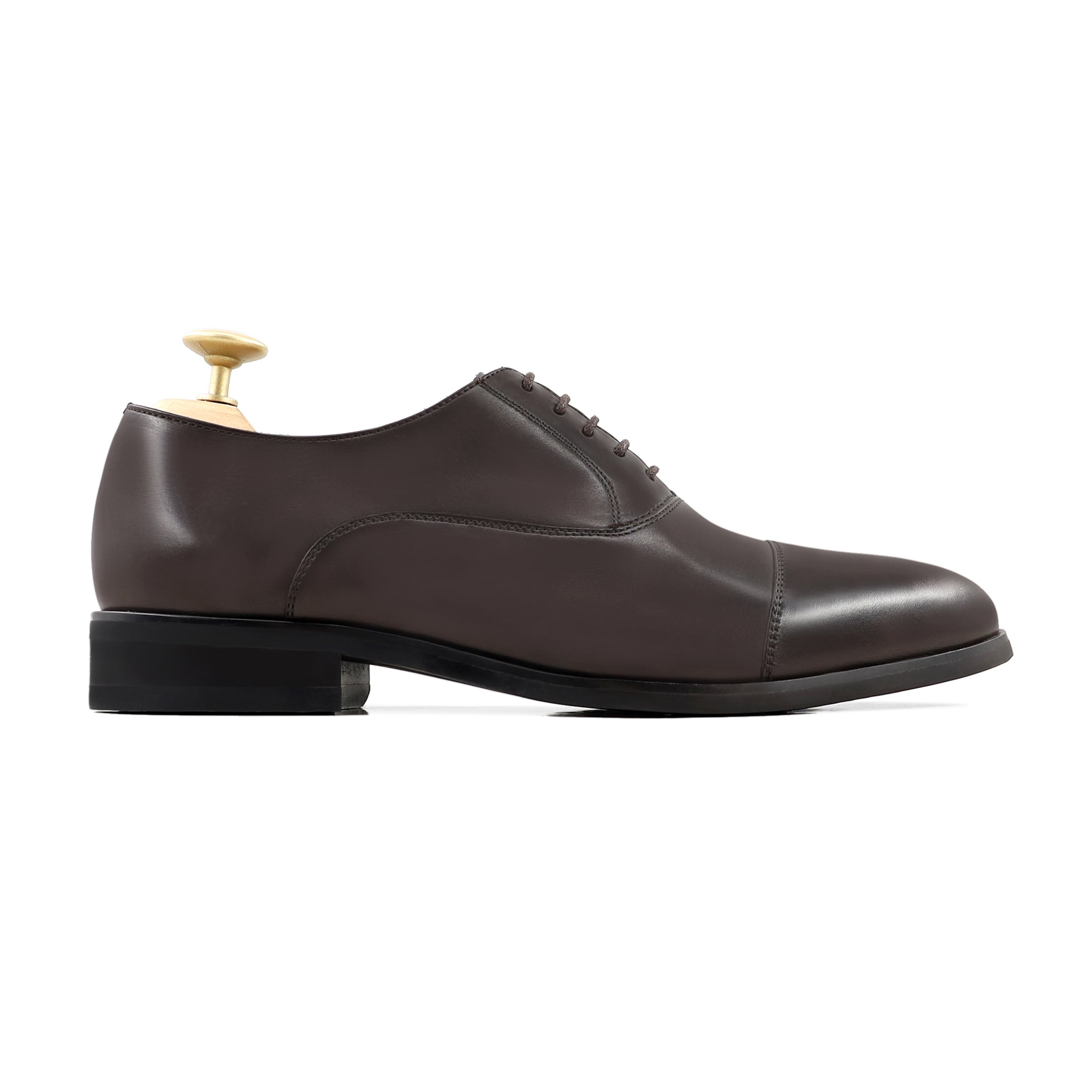 Westminister - Men's Dark Brown Calf Leather Oxford Shoe