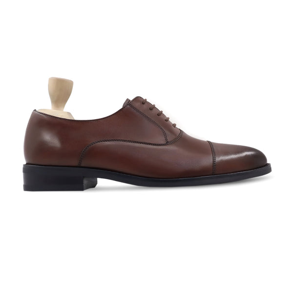 Scara - Men's Brown Calf Leather Oxford Shoe