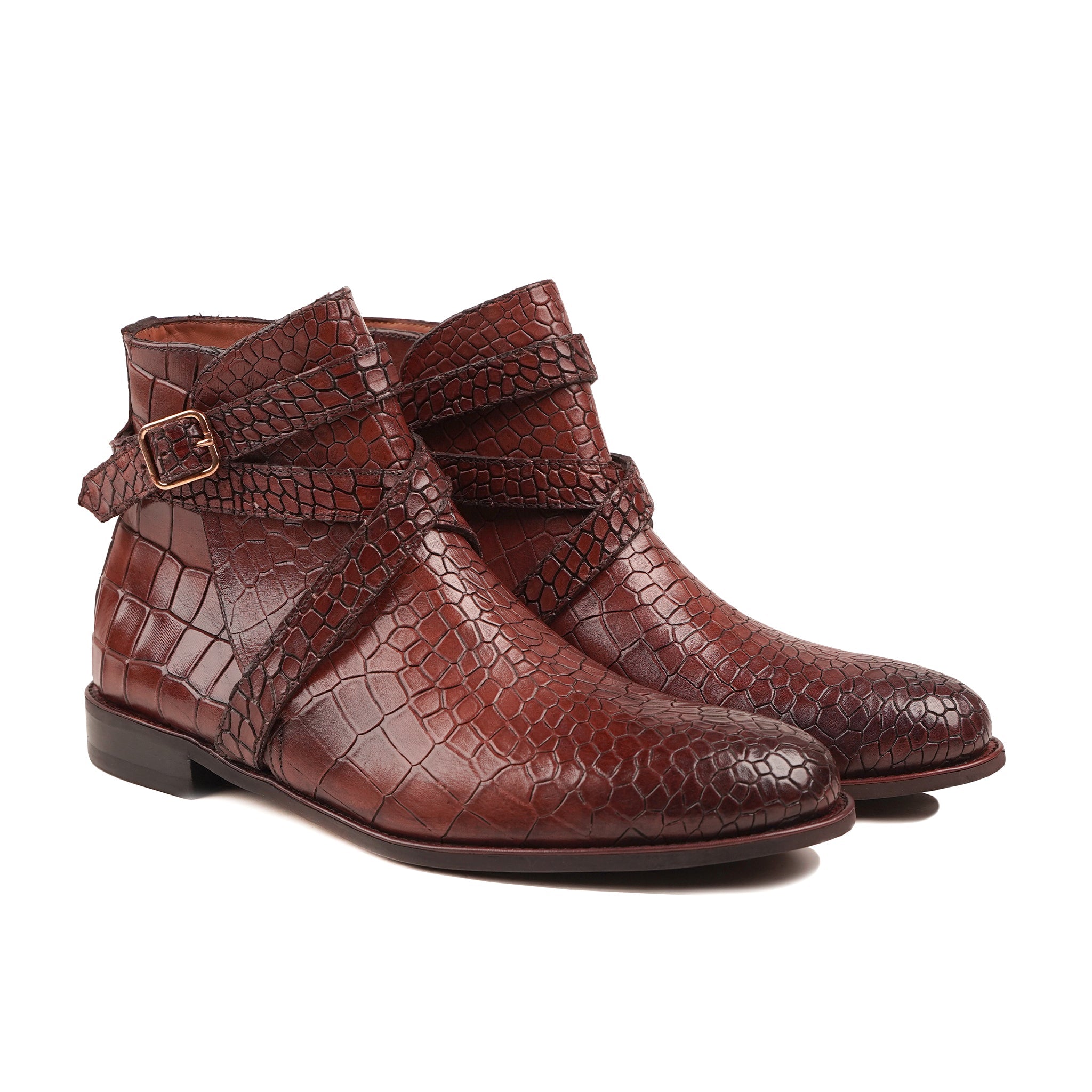 Kongsvinger - Men's Burnished Oxblood Calf Leather Jodhpur Boot