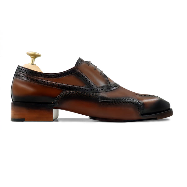 Shuriken - Men's Burnished Tan Calf Leather Oxford Shoe