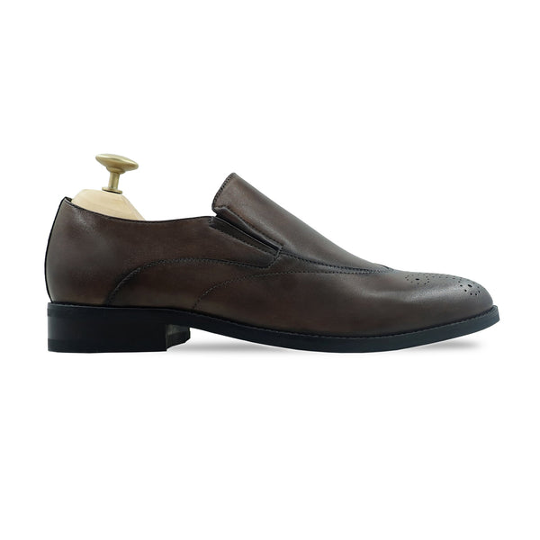 Cannie - Men's Dark Brown Calf Leather Loafer