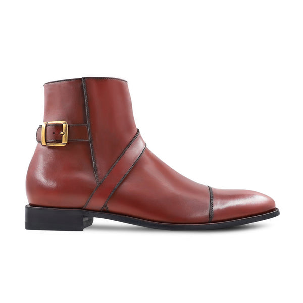 Jumbaz - Men's Oxblood Calf Leather Jodhpur Boot