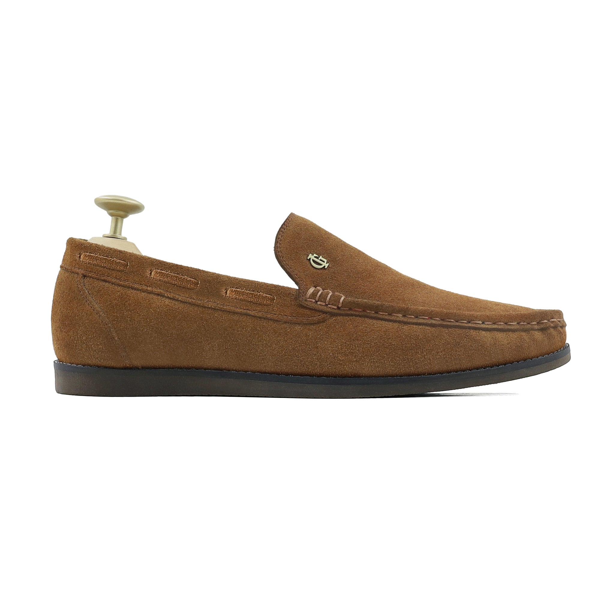 Toren - Men's Cognac Suede loafer