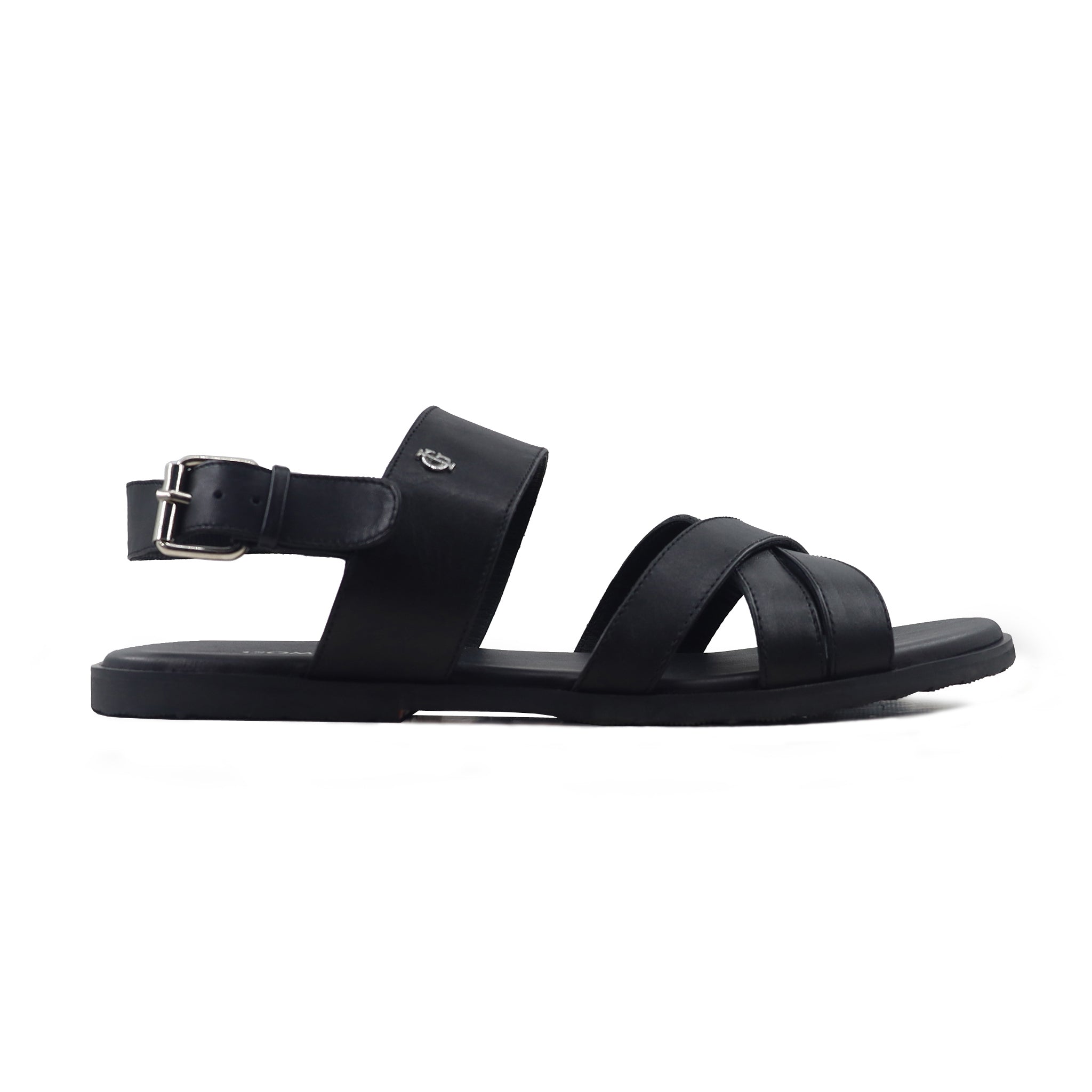 Kellen - Men's Black Calf Leather Sandals