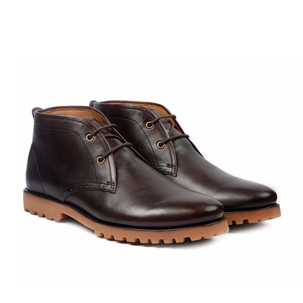 Camden - Men's Dark Brown Calf Leather Chukka Boot
