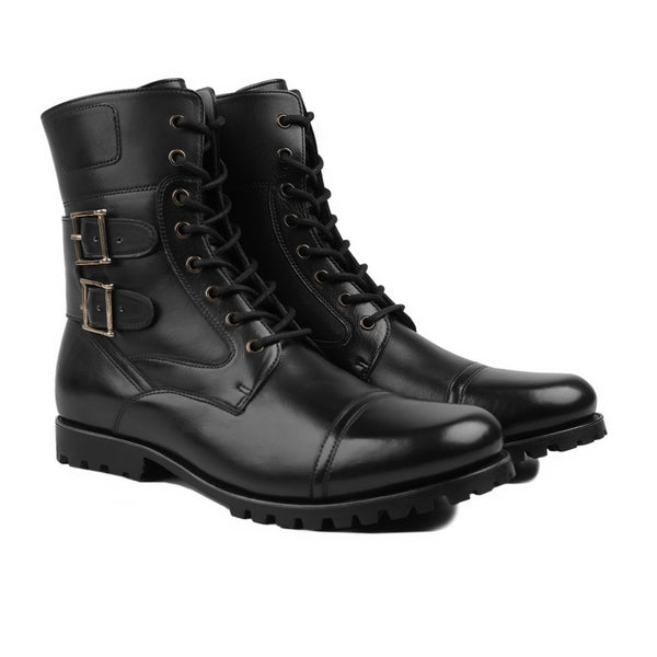Nispor - Men's Black Calf Leather Boot