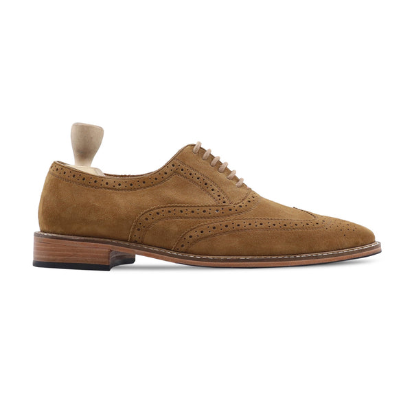 Ptuj - Men's Camel Kid Suede Oxford Shoe