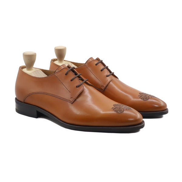 Hout - Men's Tan Calf Leather Derby Shoe