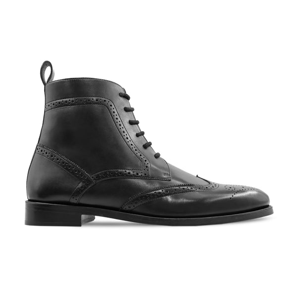 Helsin - Men's Black Calf Leather Boot