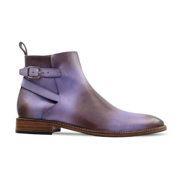 Sprink - Men's Burnish Purple Calf Leather Jodhpur Boot