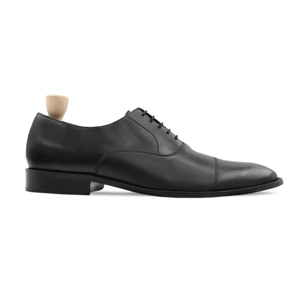 Zren - Men's Black Calf Leather Oxford Shoe